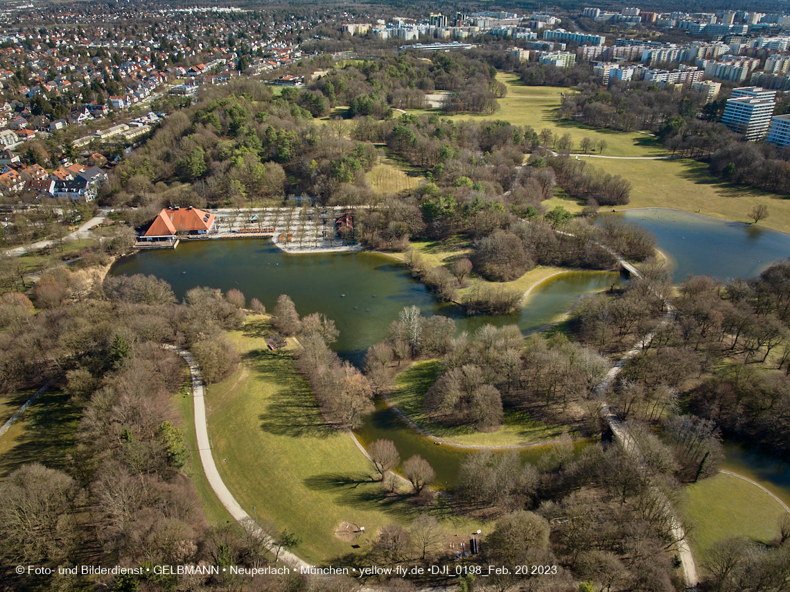 20.02.2023 - der Ostpark im zu warmen Februar 2023 in Neuperlach